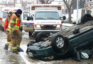 Car Rollover Accident